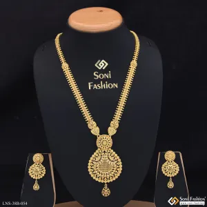 1 Gram Gold Plated Dazzling Design Necklace Set for Women - Style B054