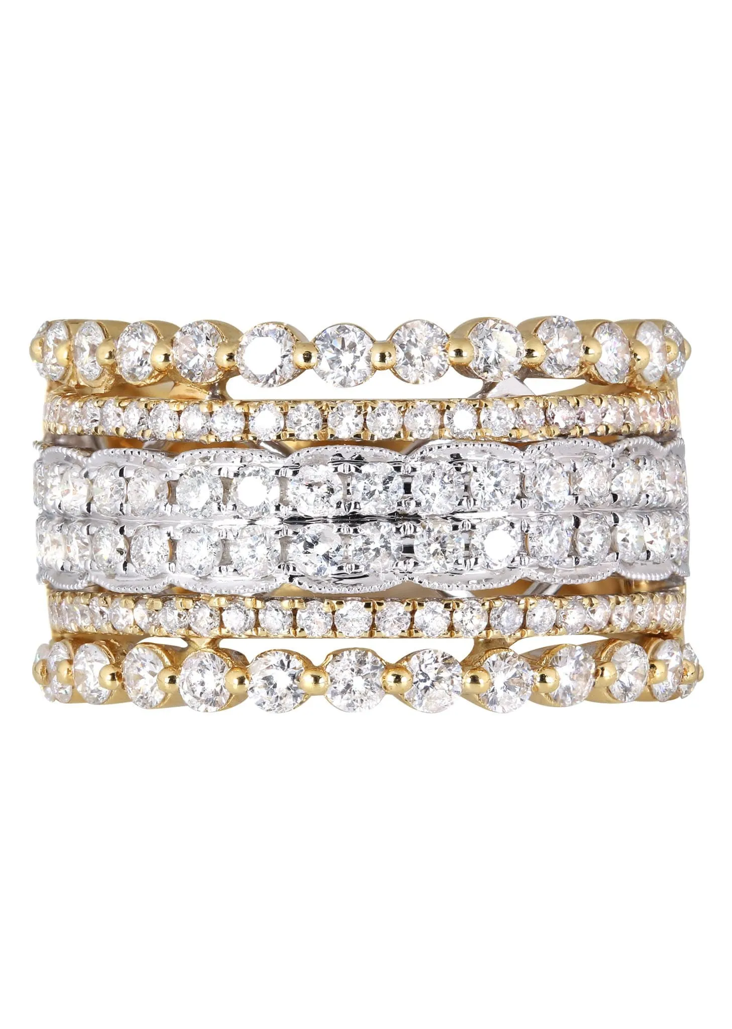 14K Ladies Diamond Cocktail Ring | 1.97 Carats | 8.3 Grams