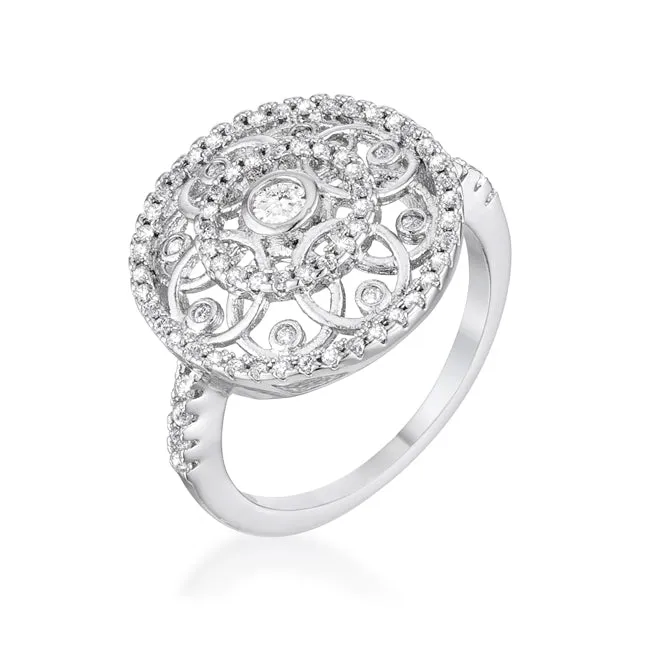 .5 Ct Interlocking Circles Ring with CZ Size 5