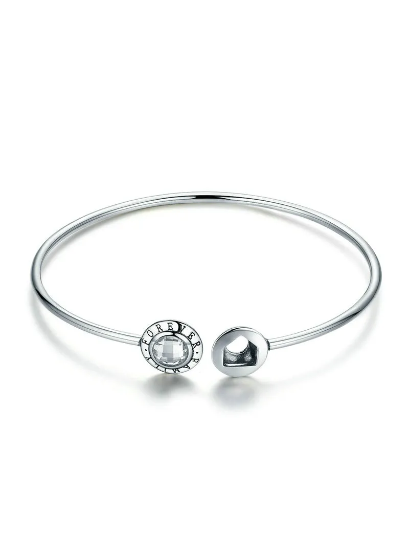 925 Sterling Silver Family Forever Clear