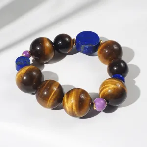 A-Grade Tiger Eye 20mm, Lapis Lazuli and Phosphosiderite