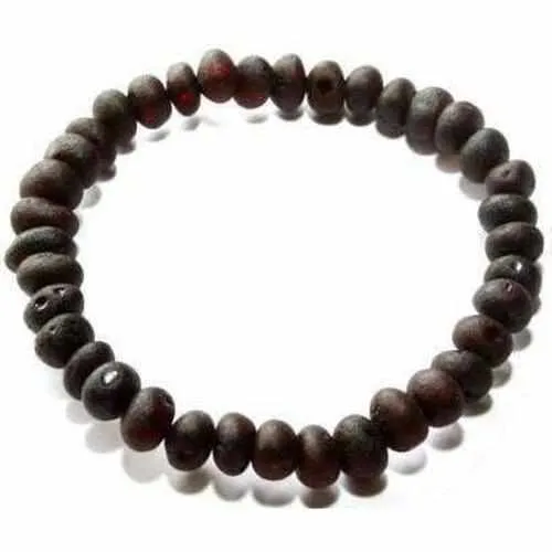 Adult Cherryaid Raw Dark Cherry Baltic Amber Stretch Bracelet