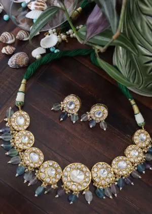 Amethyst Kundan Necklace Set
