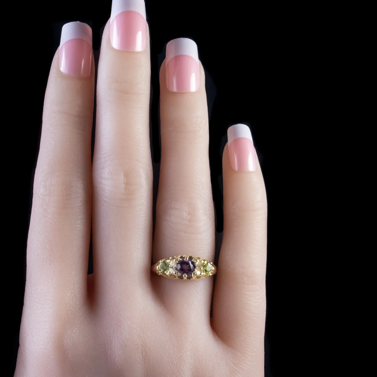 Antique Victorian Suffragette Ring 18Ct Gold Dated 1886