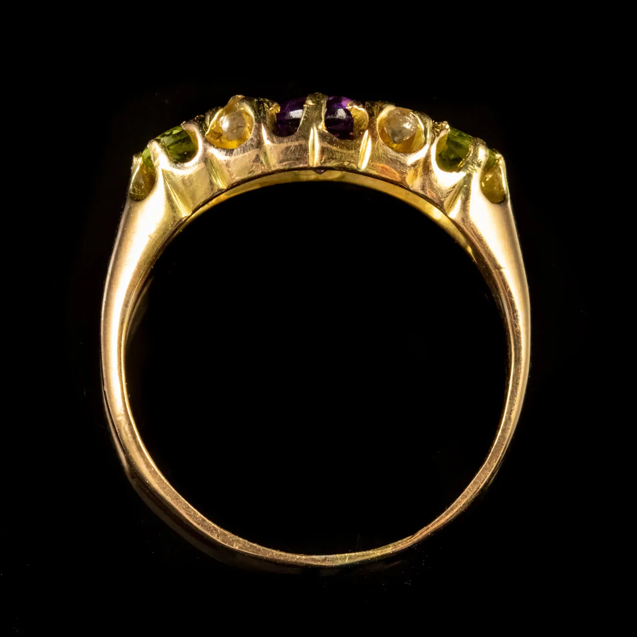 Antique Victorian Suffragette Ring 18Ct Gold Dated 1886