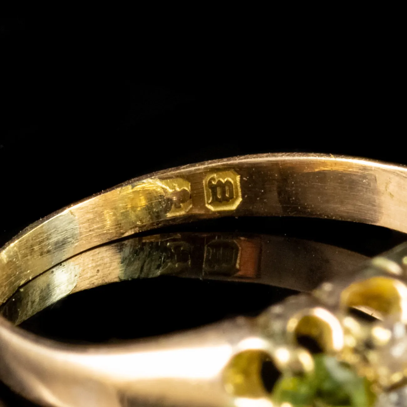 Antique Victorian Suffragette Ring 18Ct Gold Dated 1886