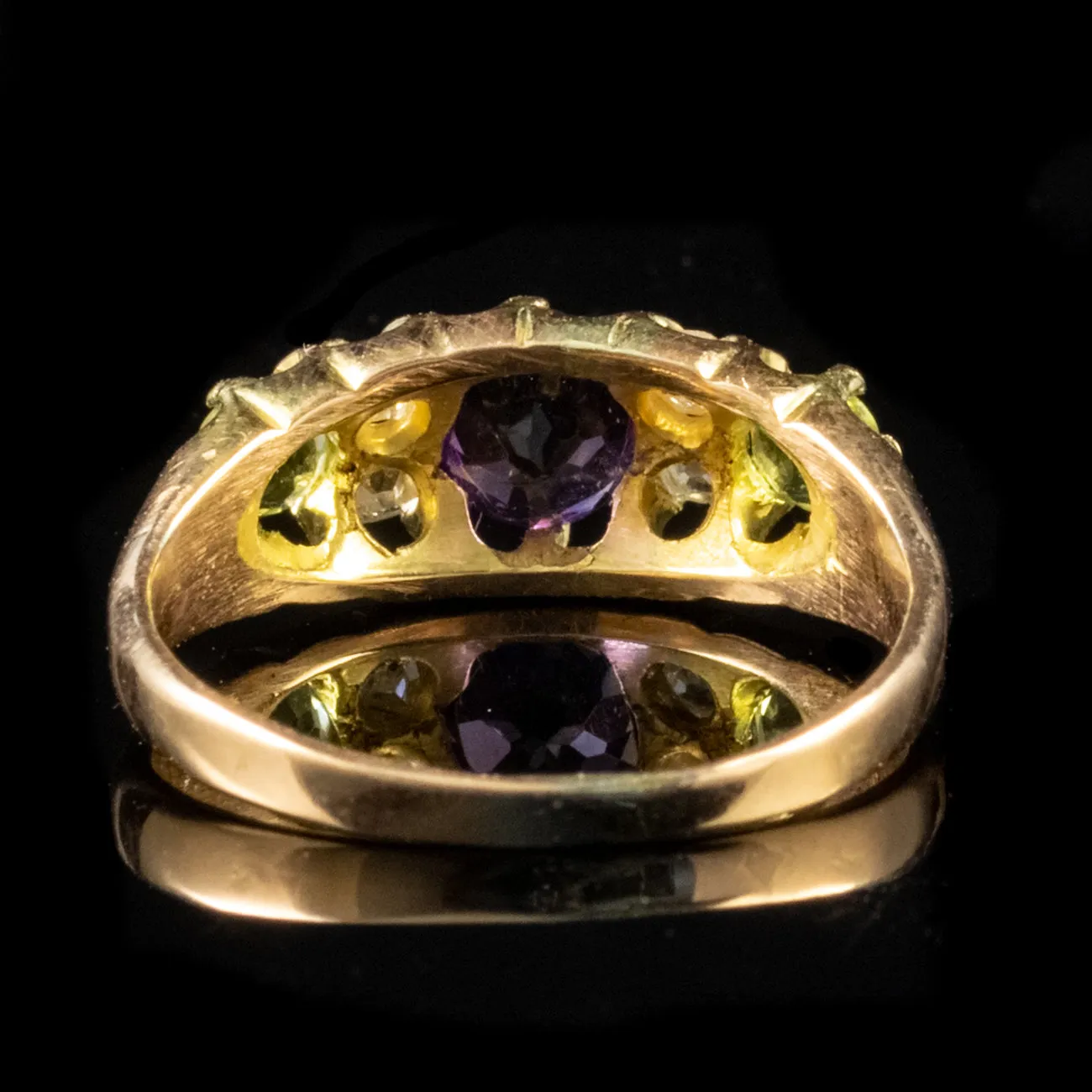 Antique Victorian Suffragette Ring 18Ct Gold Dated 1886