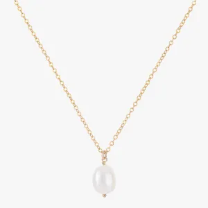 Baroque Pearl Charm Necklace