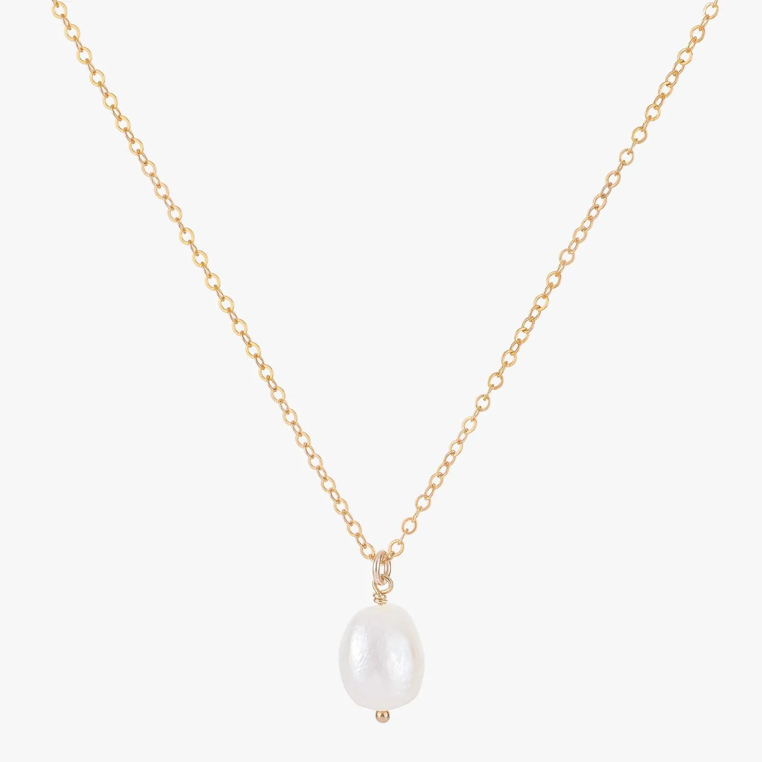 Baroque Pearl Charm Necklace