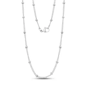 Beaded Curb Link Chain