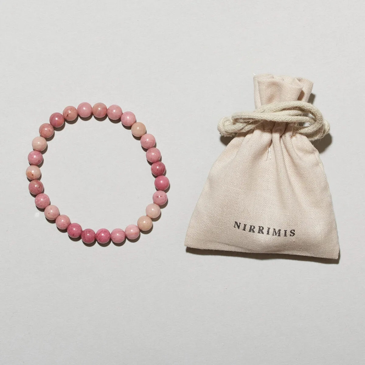 Berry Kids Bracelet in Dusty Rose Rodochrosite by Nirrimis