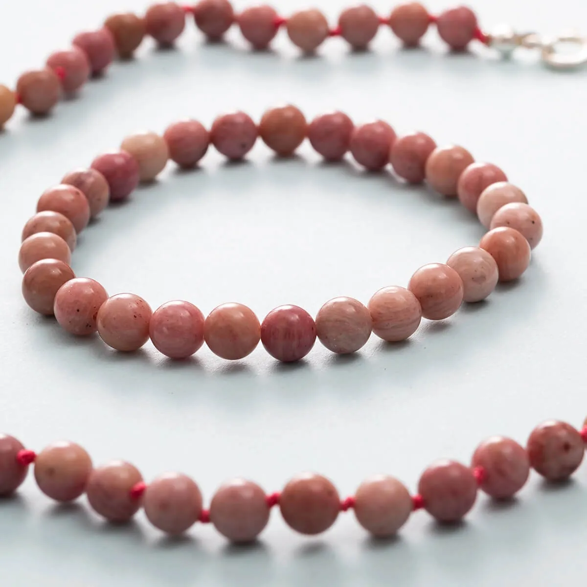 Berry Kids Bracelet in Dusty Rose Rodochrosite by Nirrimis