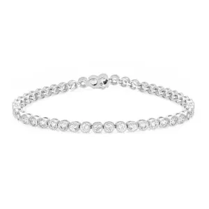 Bezel Cubic Zirconia Tennis Bracelet