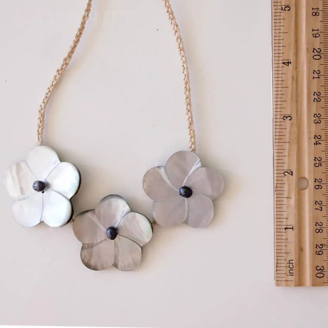 Blossom Plumeria Hawaiian Bib Necklace