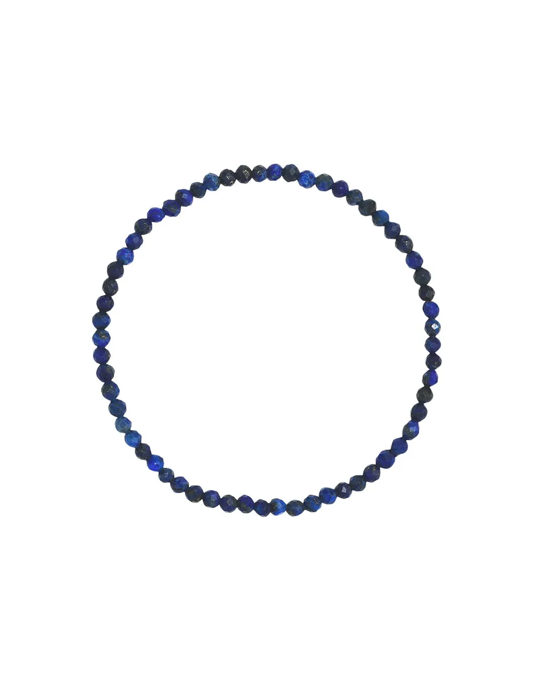 Blue Lapis Bead Bracelet