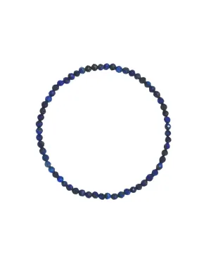 Blue Lapis Bead Bracelet