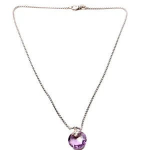 Capri Pendant 925/Amethyst Necklace
