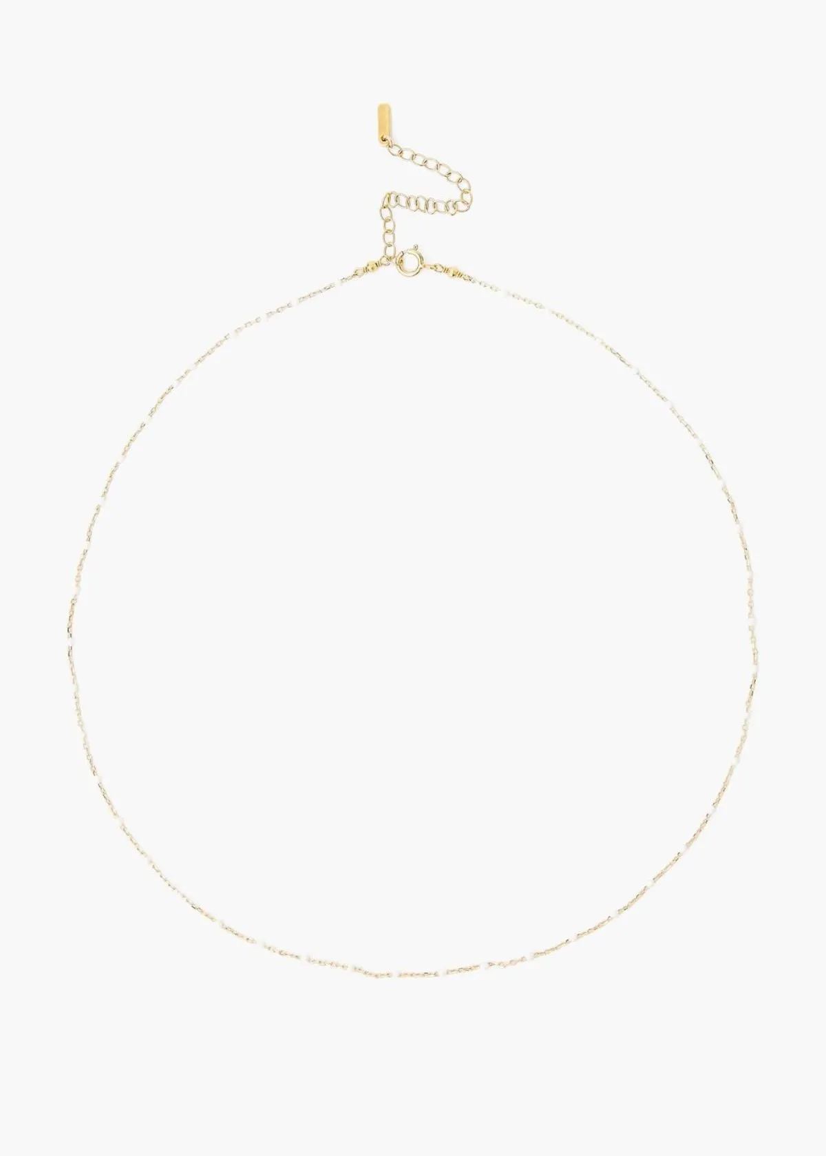 CHAN LUU White Beaded Necklace