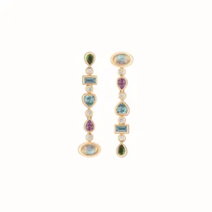 confetti convertible earrings, cool mix