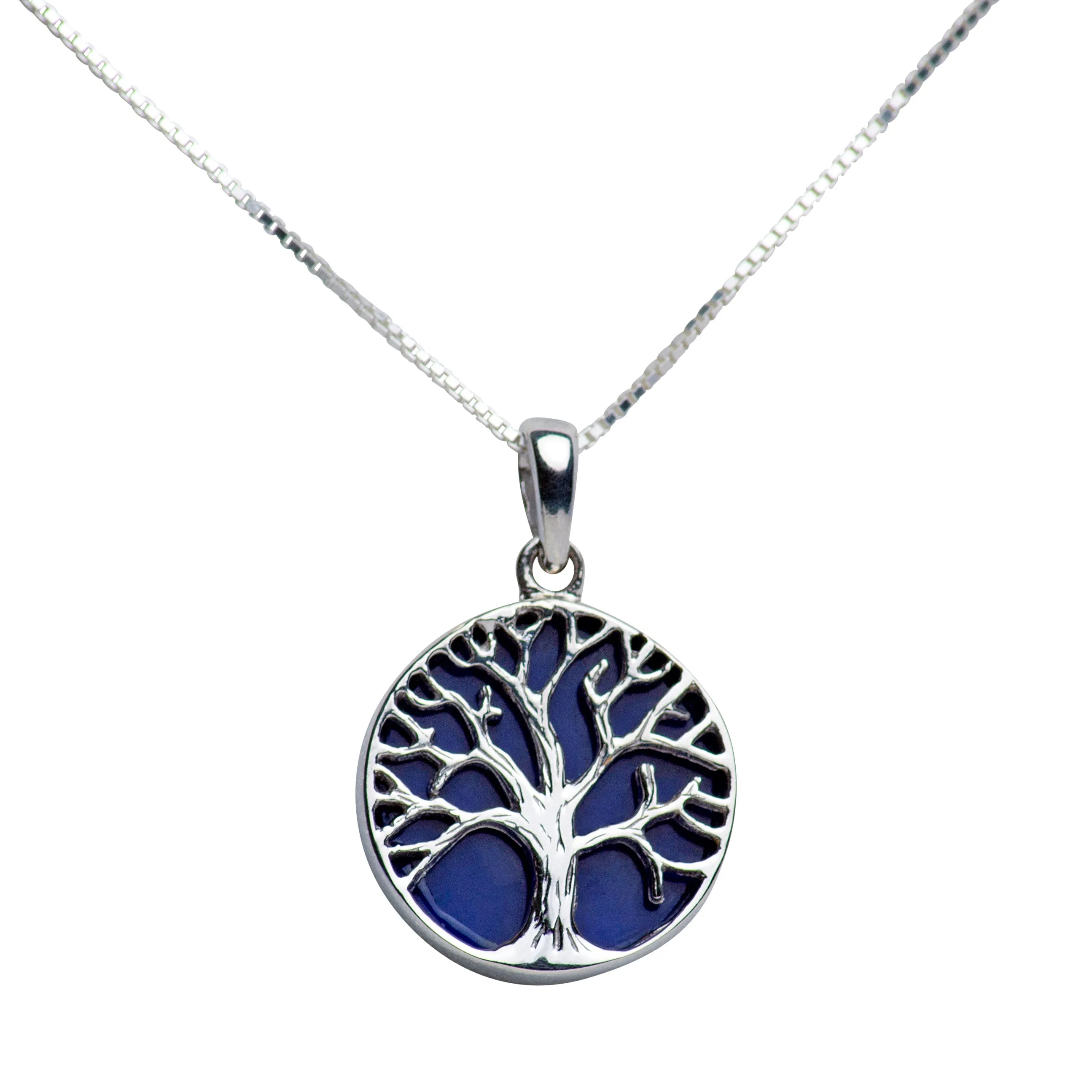 Created Lapis Tree of Life Pendant
