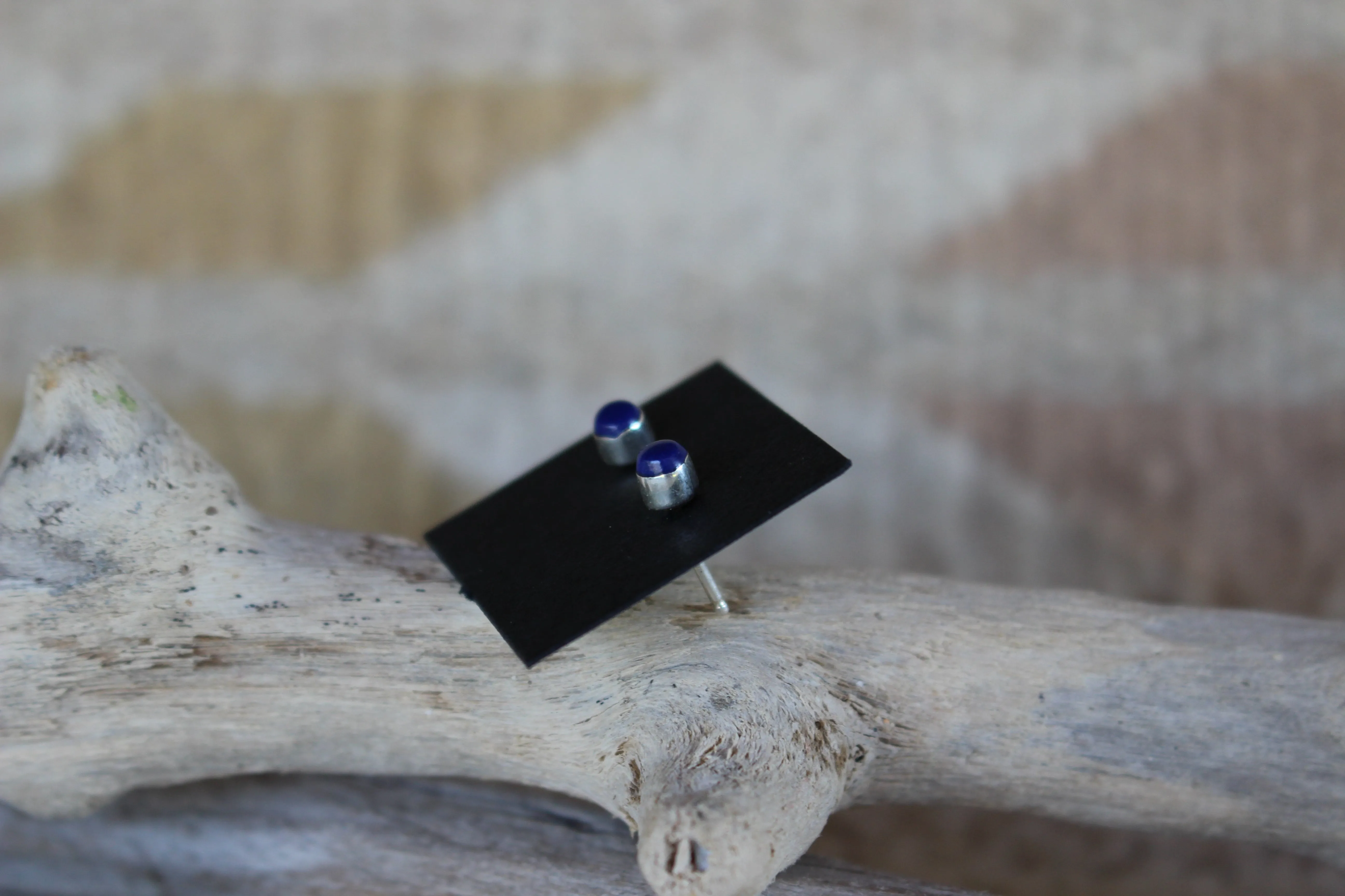 Dainty Lapis Studs