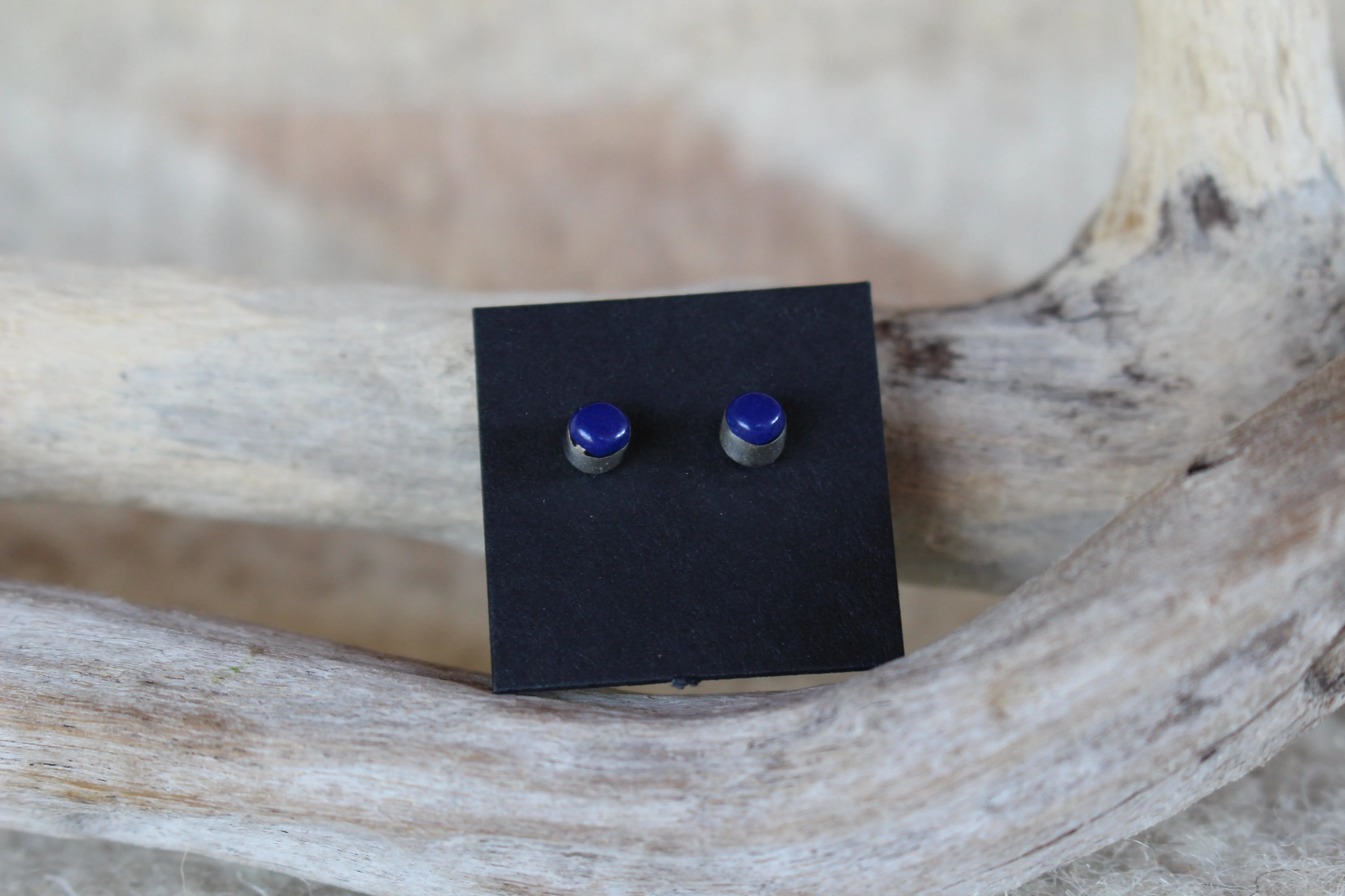 Dainty Lapis Studs
