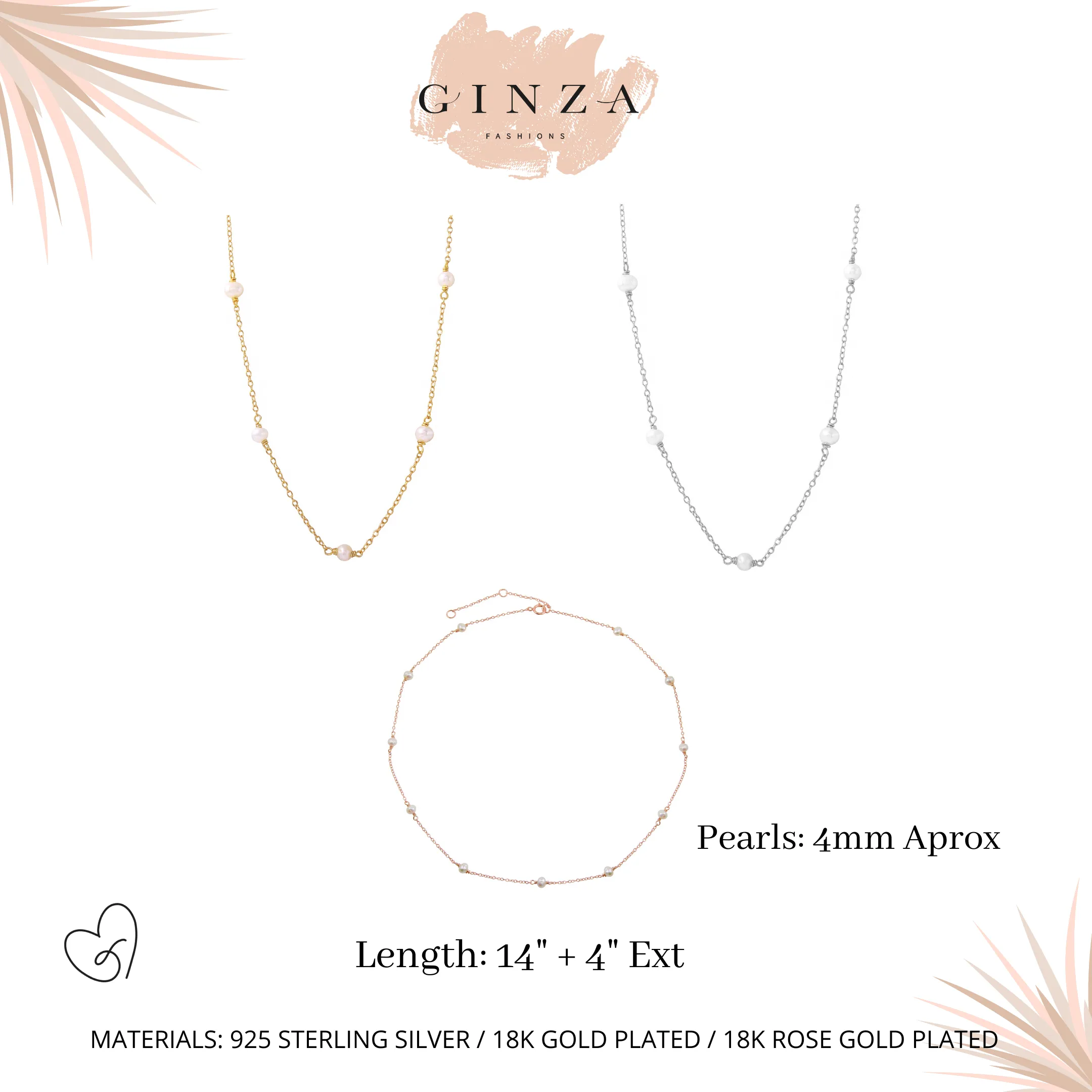 Dainty Pearls Necklace