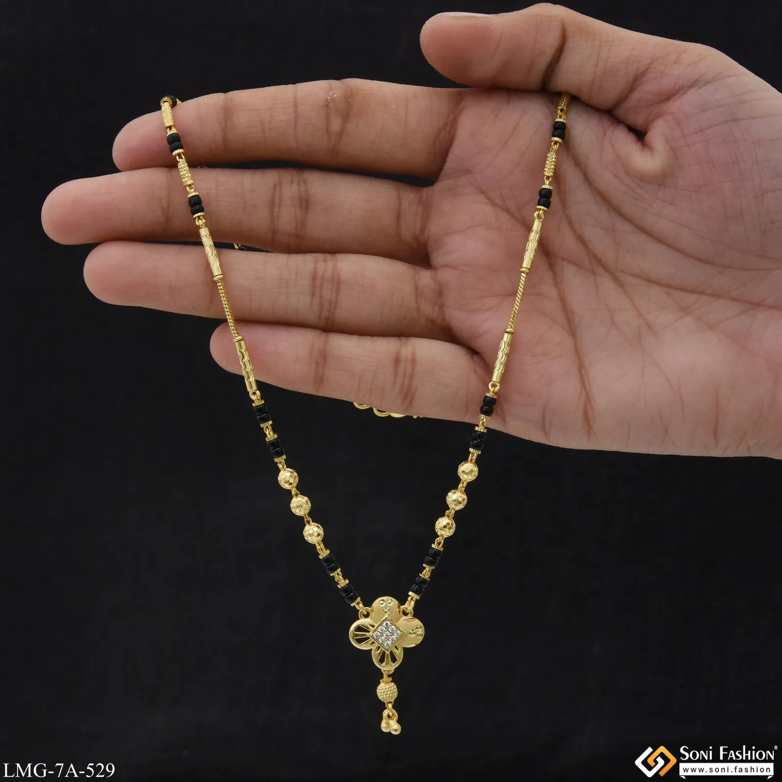 Dazzling Design Gold Plated Mangalsutra for Women - Style A529