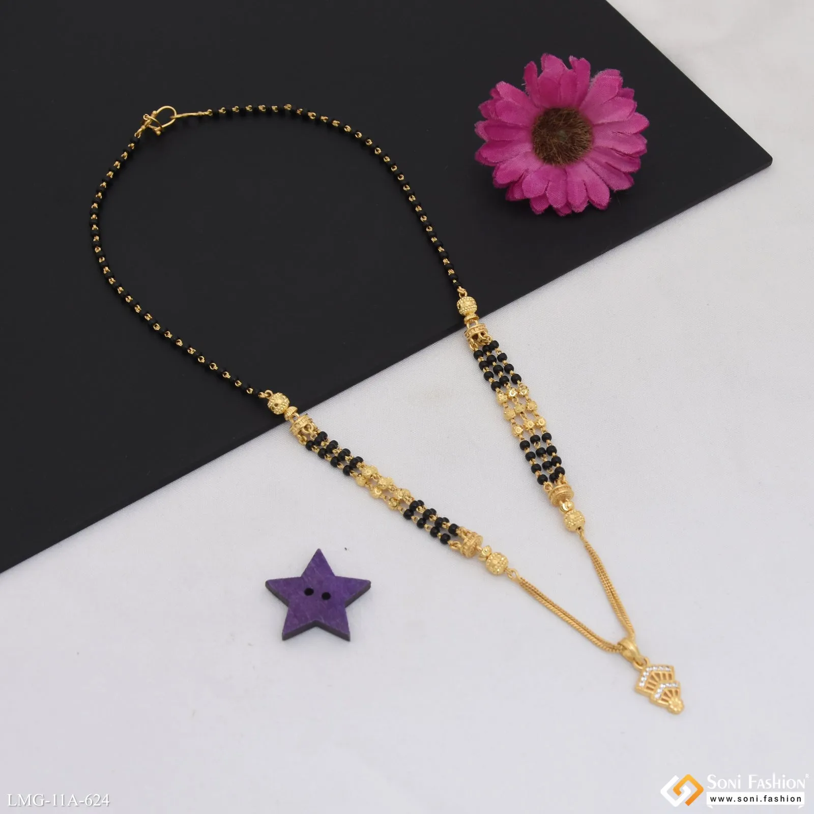 Dazzling Design Gold Plated Mangalsutra for Women - Style A624