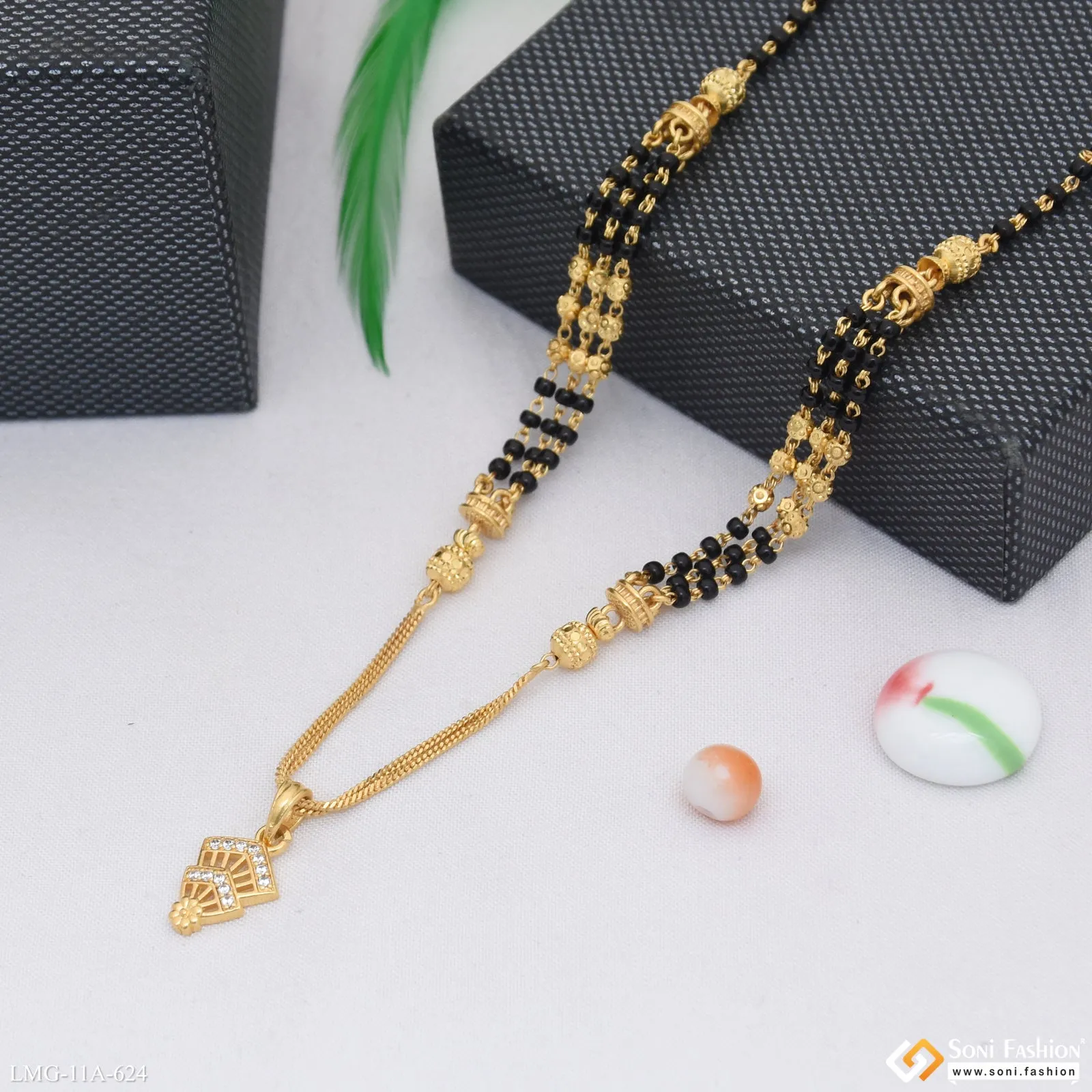 Dazzling Design Gold Plated Mangalsutra for Women - Style A624