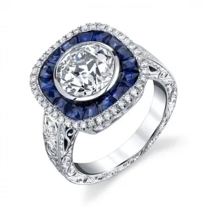 Diamond & Sapphire Cocktail Ring