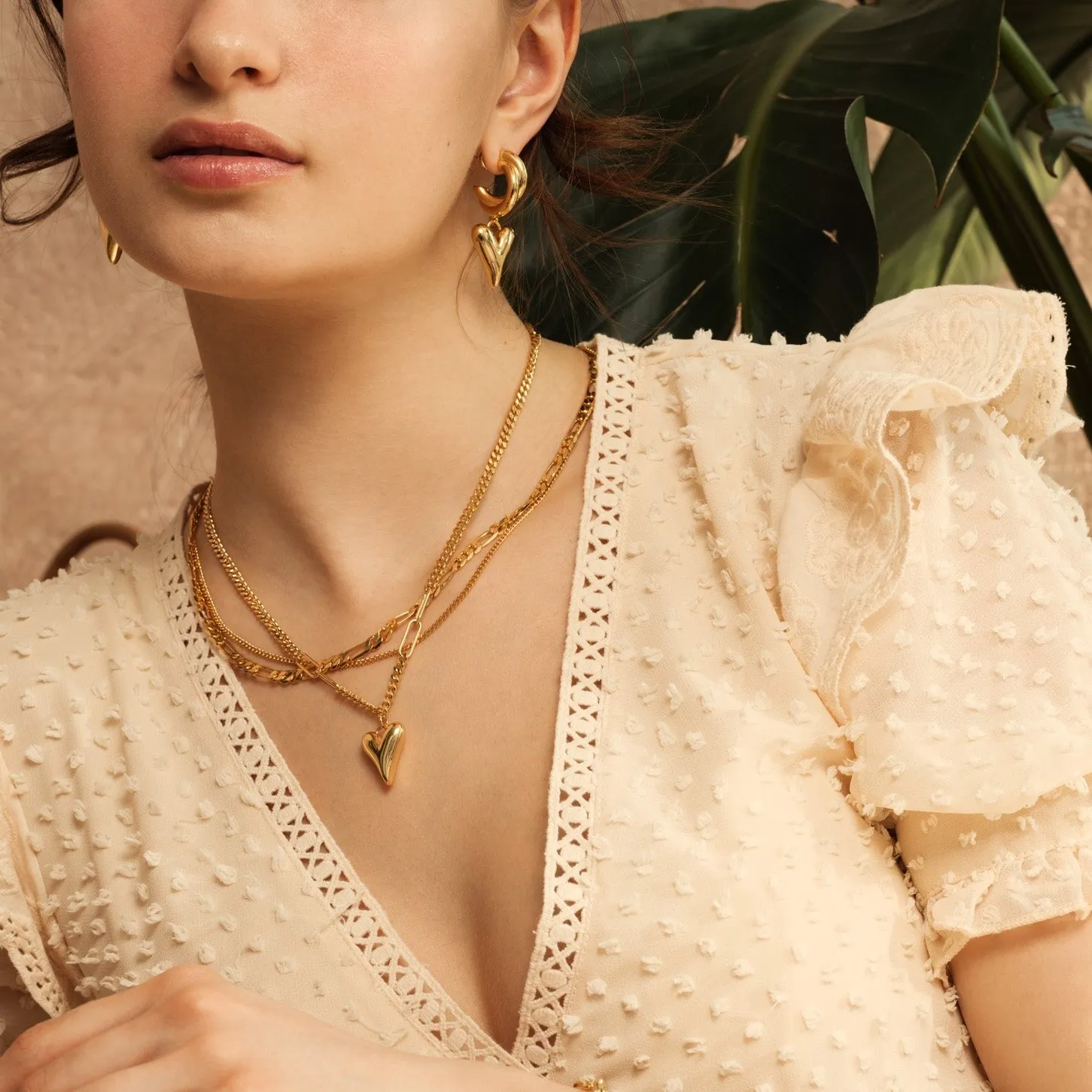 Freya Heart-You Luxe duo chain necklace