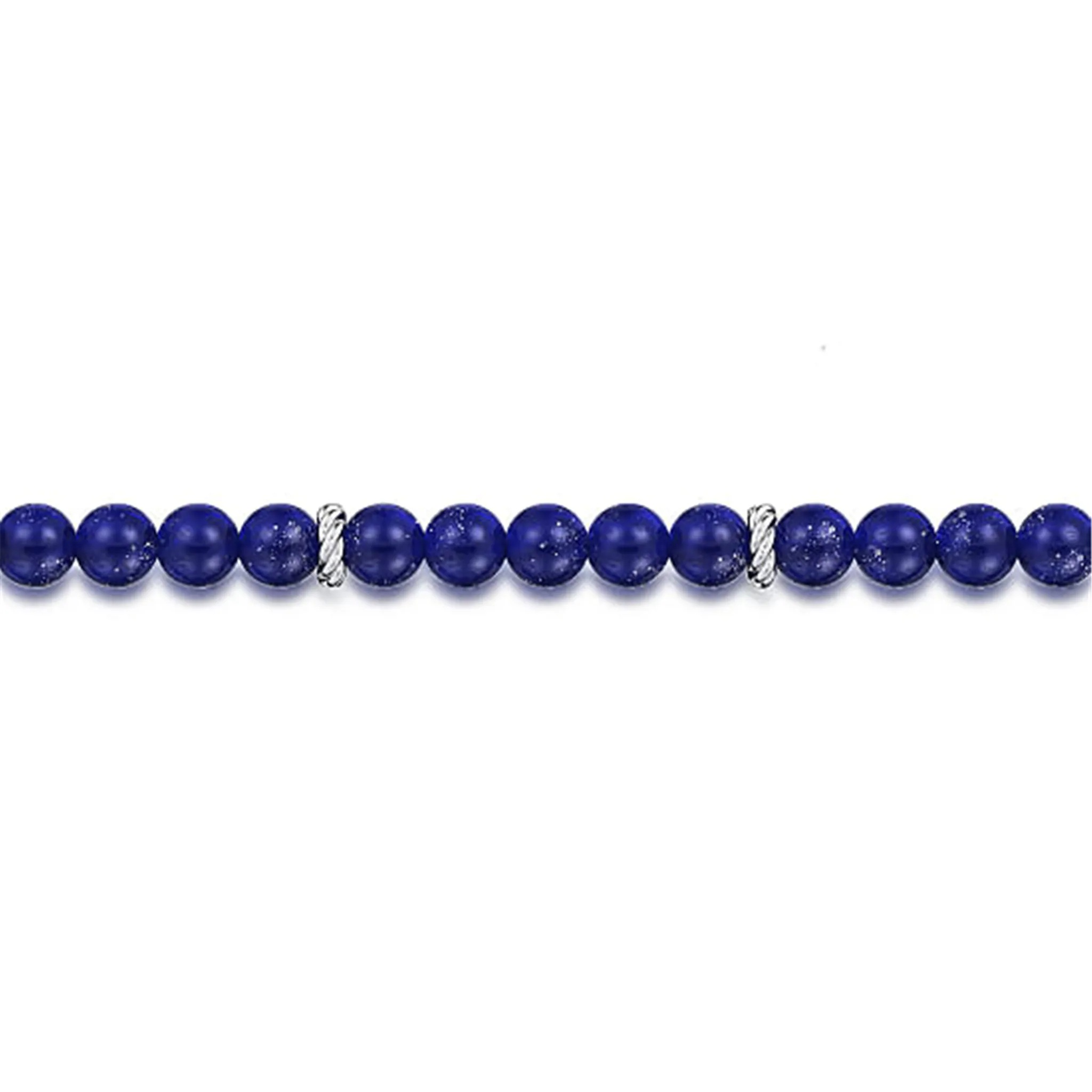 Gabriel & Co. Sterling Silver & Lapis Beaded Bracelet - style #TBM2086SVJLP