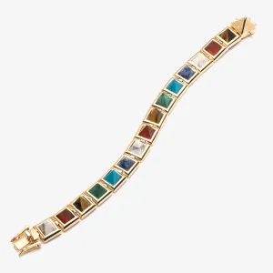 GEMSTONE PYRAMID BRACELET - PRISM