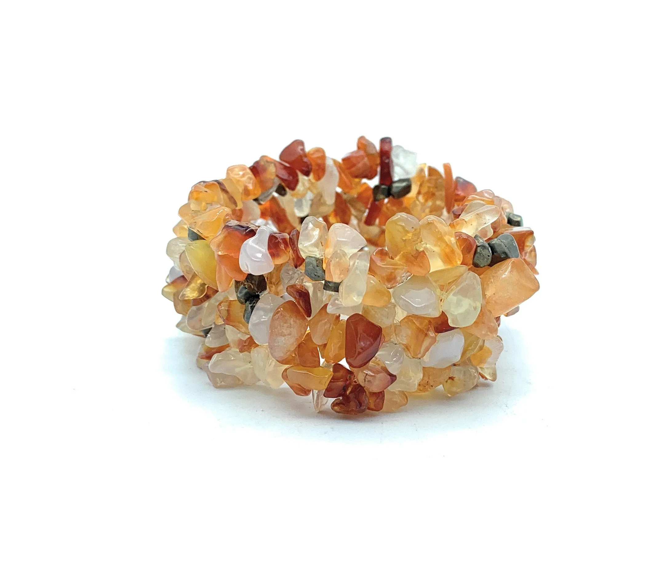 Gorgeous Agate & Amber Necklace and Bracelet Jewelry Set
