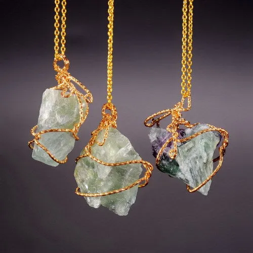 Handmade Raw Natural Crystal Pendant