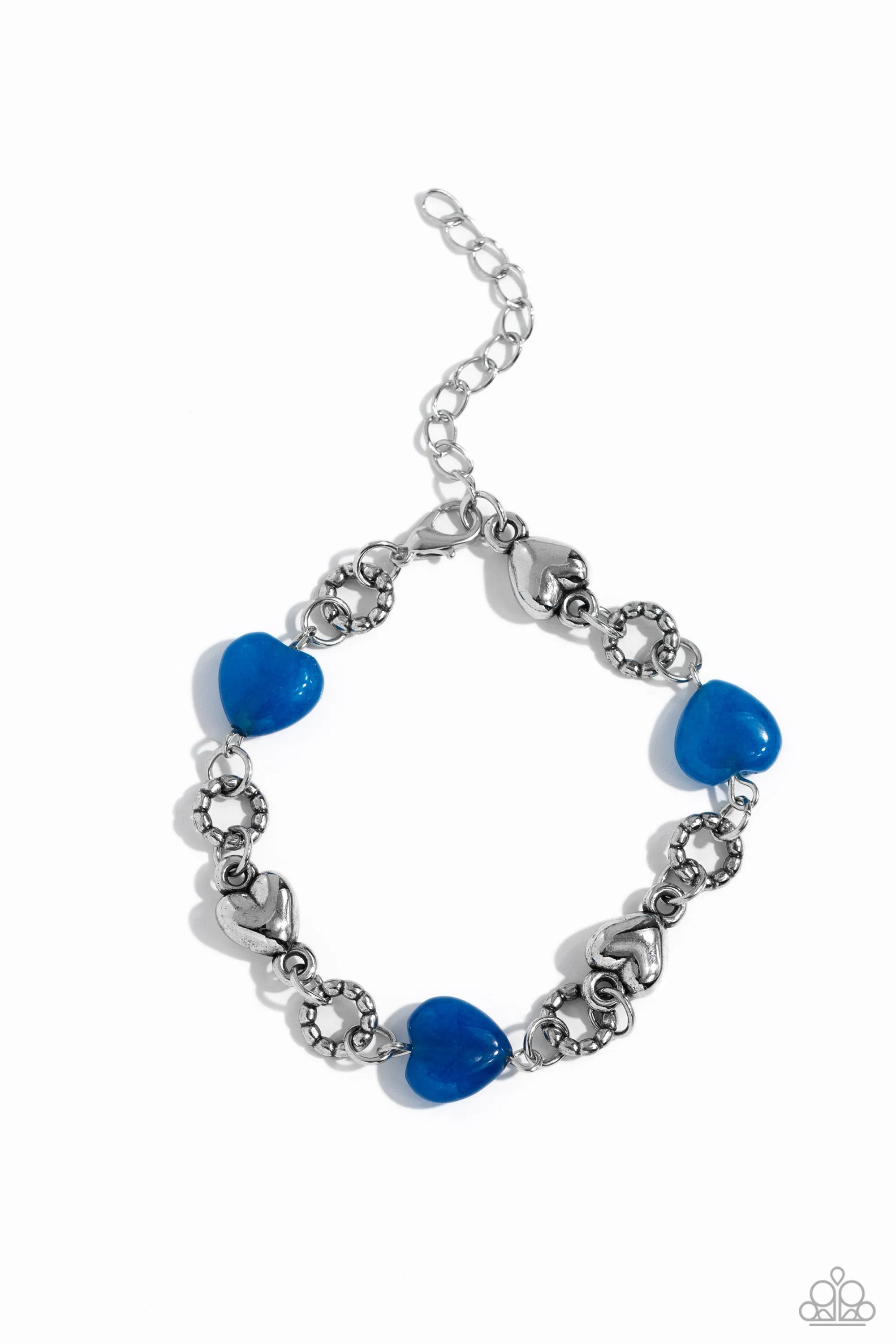 I Can Feel Your Heartbeat - Blue Bracelet - Paparazzi Accessories