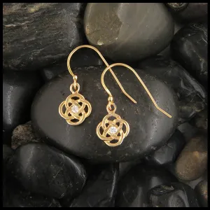 Josephine's Knot Earrings with Diamonds