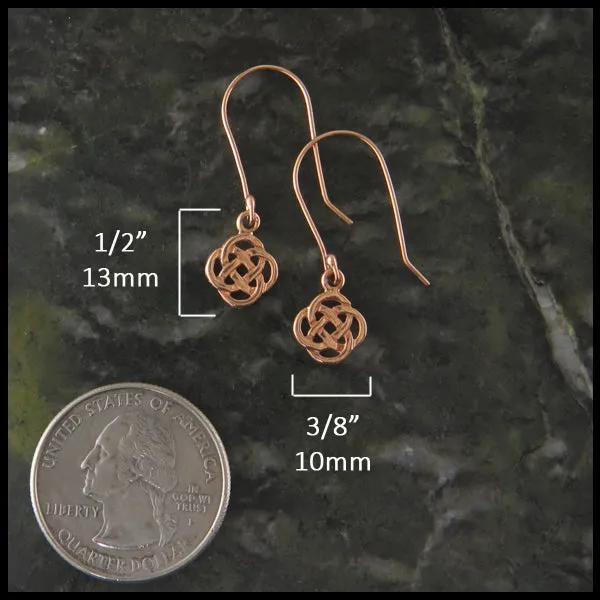 Josephine's Knot Earrings with Diamonds