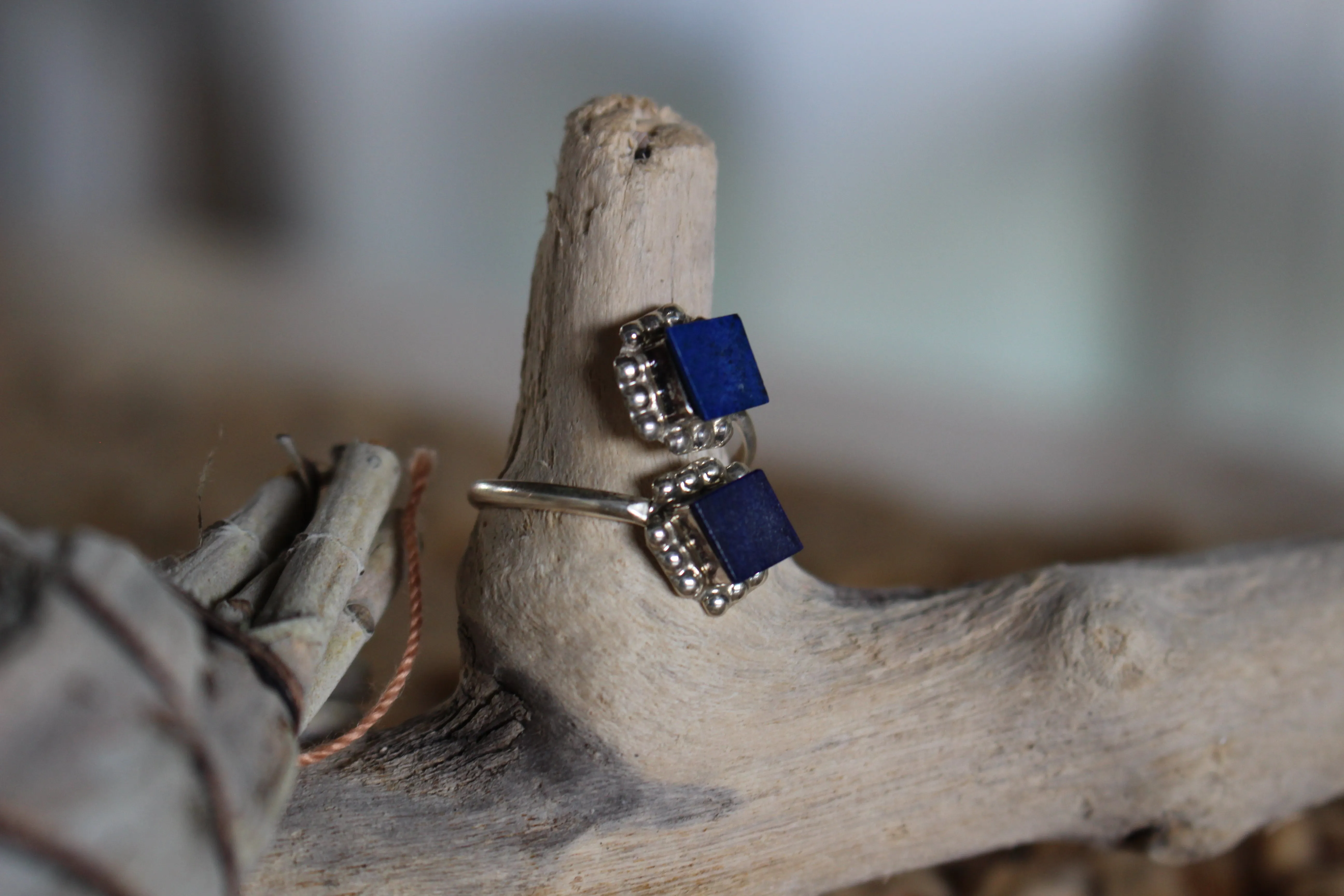 Lapis Adjustable Ring
