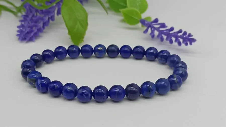 Lapis Lazuli AAA High Quality 54 Mala Beads 6mm with Bracelet Included