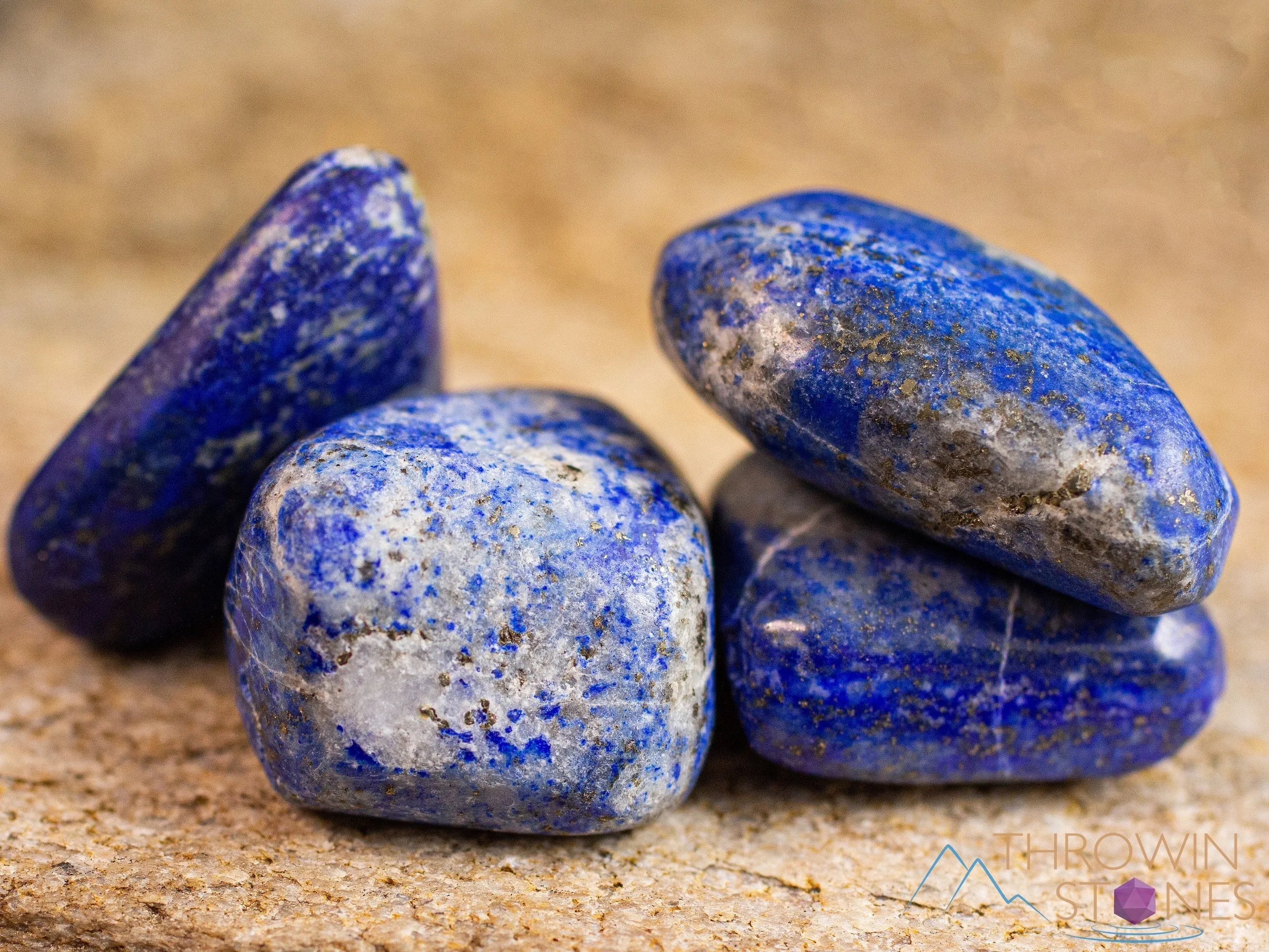 LAPIS LAZULI Tumbled Stones - Irregular  - Tumbled Crystals, Self Care, Healing Crystals and Stones,  E0884