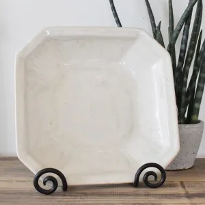 Large Octagonal Bowl Moonstone