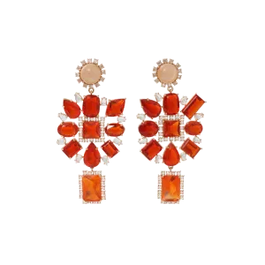 Limited Edition Peach Moonstone Earrings