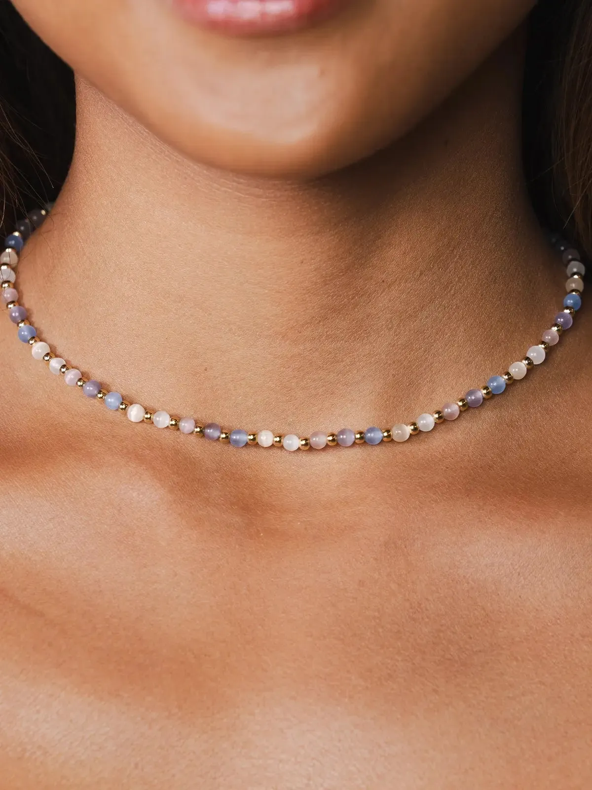 Lotus & Luna Optimism 4mm Healing Necklace