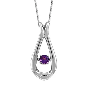 Luminance Silver Amethyst Pendant