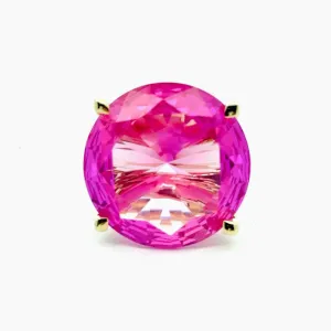 MAD FINE Pink Topaz Cocktail Ring