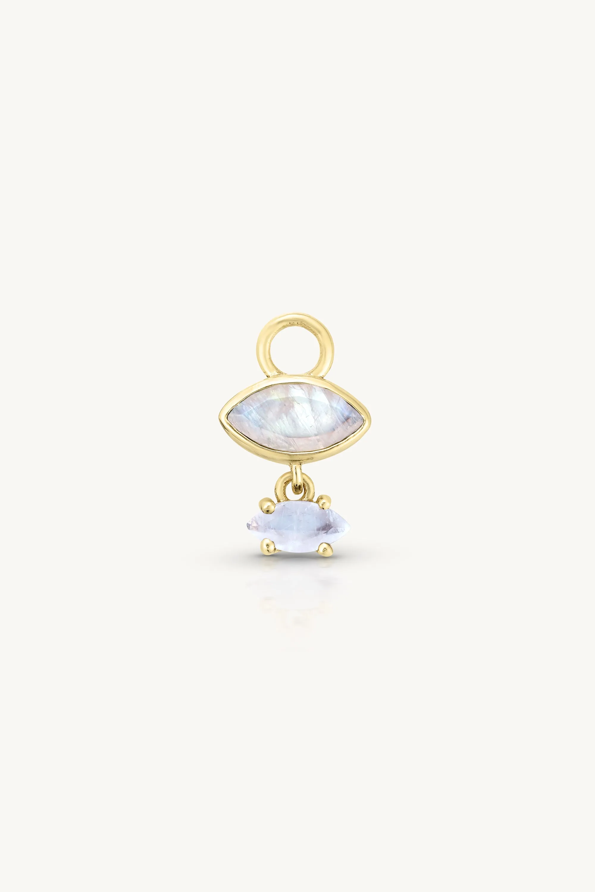 Mila Moonstone Gold Charm