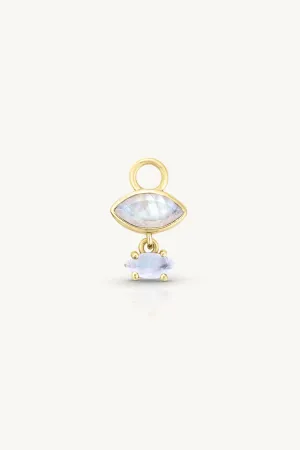 Mila Moonstone Gold Charm