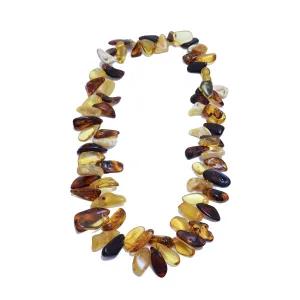 MILENA Necklace Soft Amber Flakes